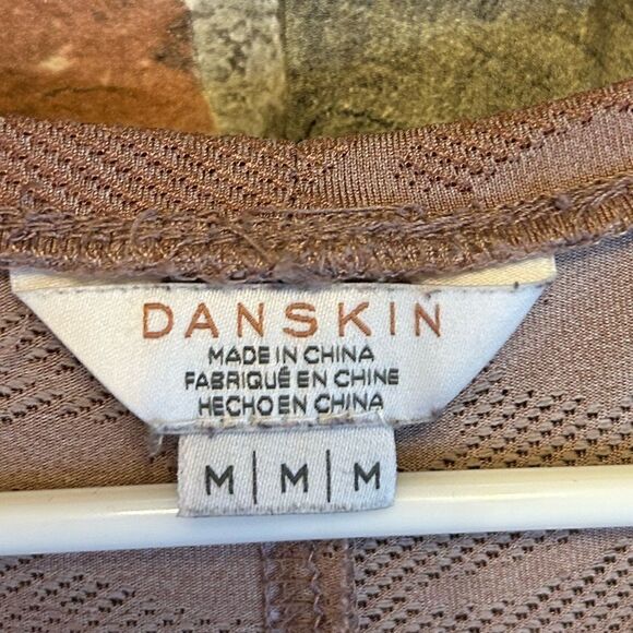 5 for $25🔥Danskin Mauve Pink Camouflage Racerback Athletic Tank Top Medium - Picture 3 of 5